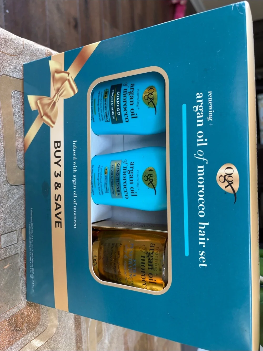 Argan Oil of Morocco Hair Set - Blue & Gold